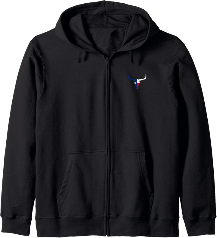Texas Longhorn Rinder Design für stolze Texans Kapuzenjacke