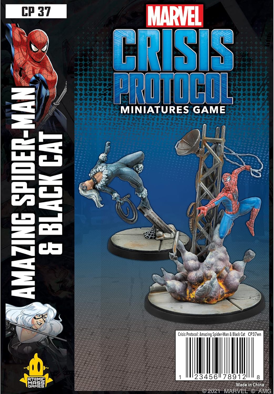 Atomic Mass Games , Marvel Crisis Protocol: Character Pack: Amazing Spider-Man & Black Cat, Miniatur