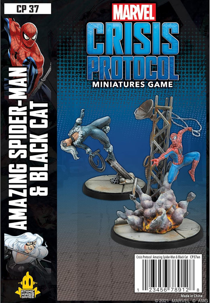 Atomic Mass Games , Marvel Crisis Protocol: Character Pack: Amazing Spider-Man & Black Cat, Miniatur