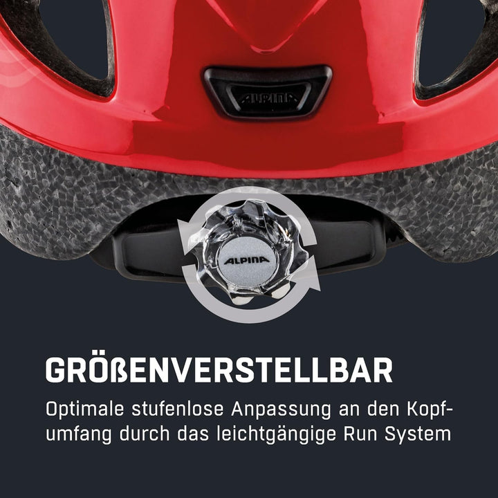 ALPINA XIMO - Leichter, Sicherer & Bruchfester Fahrradhelm Mit Optionalen LED-Licht Für Kinder firef
