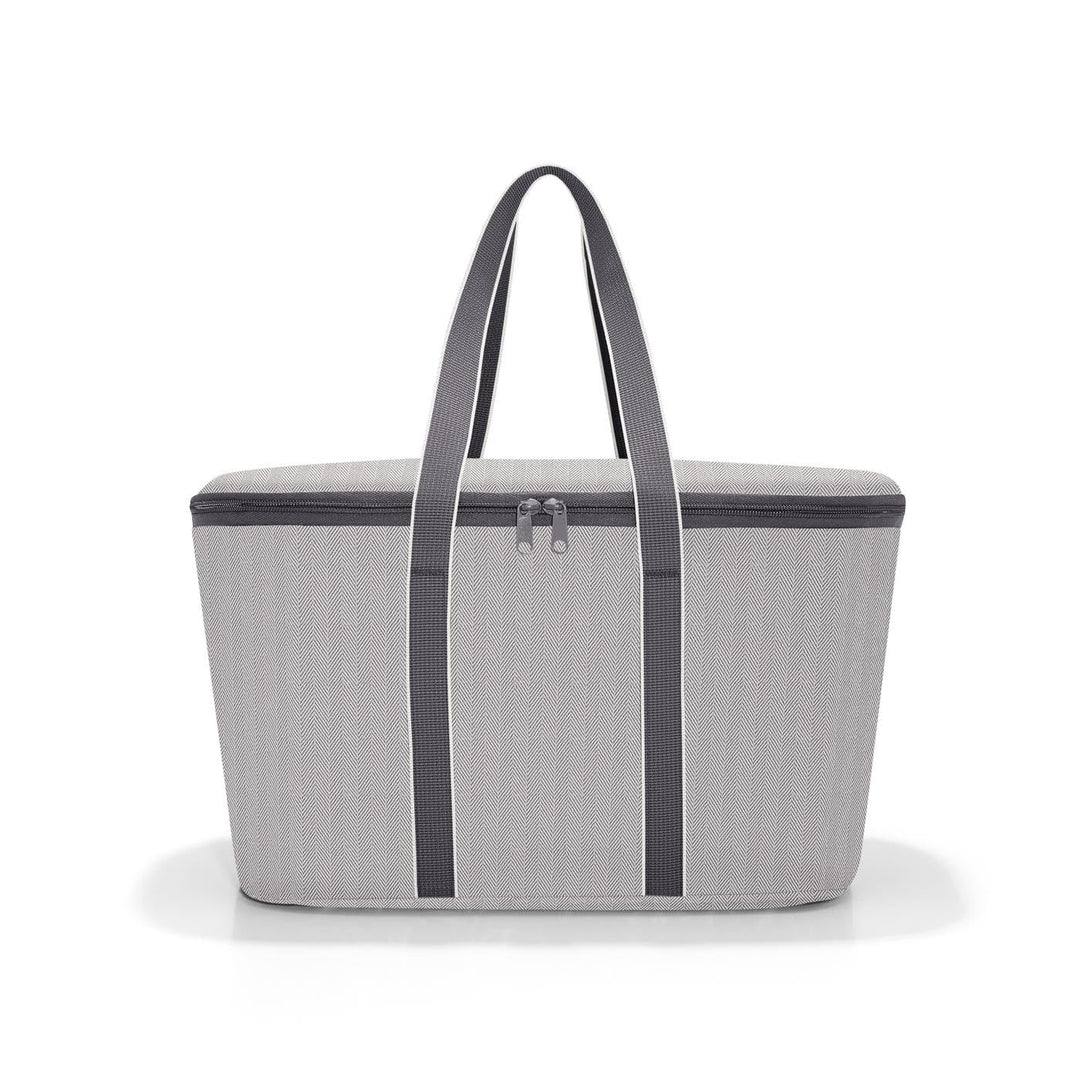 reisenthel coolerbag Herringbone Grey - Kühltasche aus hochwertigem Polyestergewebe – Ideal für das