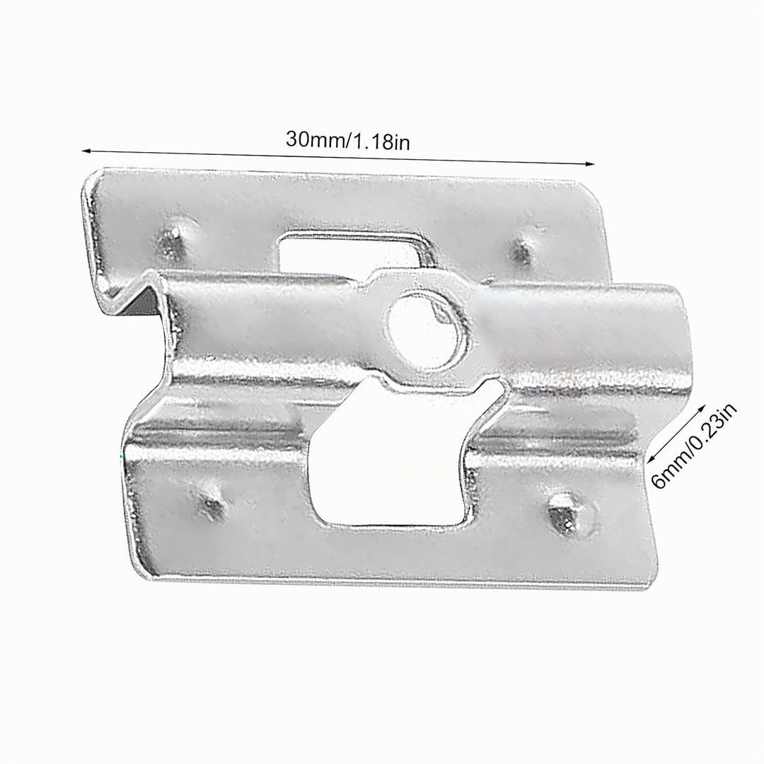100 Stück Terrassenclips Edelstahl mit Schrauben,WPC Clips Edelstahl Terrassenclips Clips 6-9 mm WPC