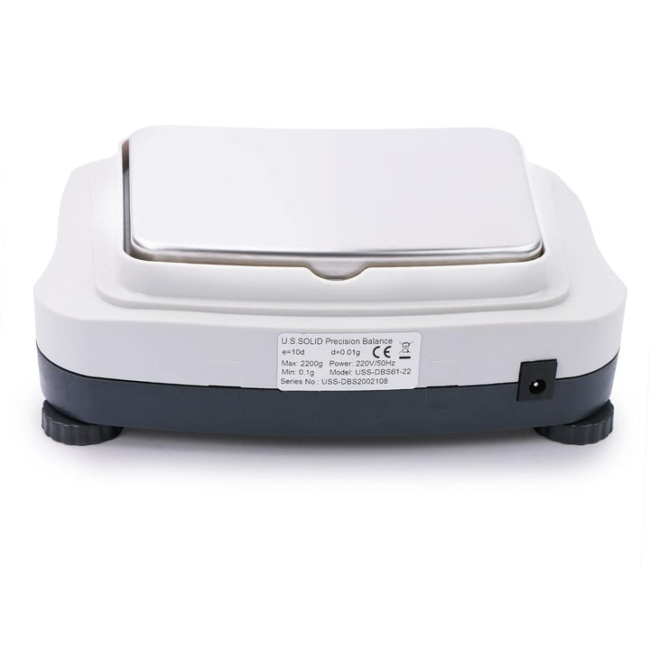 U.S. Solid Präzisionswaage Laborwaagen 1200g x 0.01g, RS232 Schnittstellen, AC100V-240V/4xDC1.5V, 12