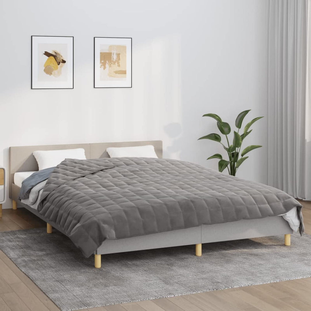 Homgoday Gewichtete Decke, Grau, 200 x 220 cm, 13 kg, Stoff, Möbeldekor, warme und bequeme Decke, ho