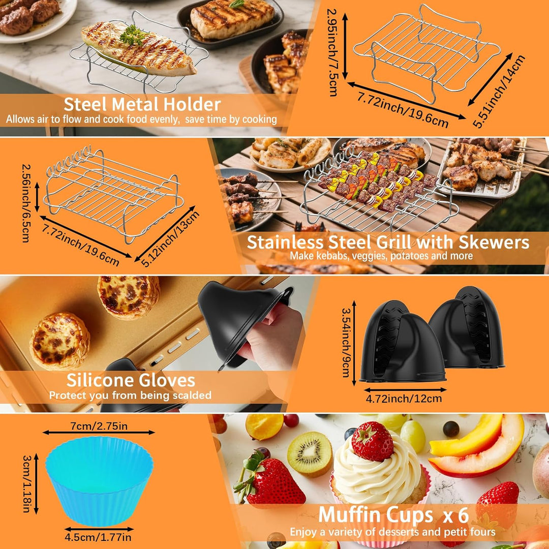 Zubehör Airfryer für Ninja Foodi MAX Dual Zone Heissluftfritteuse AF400EU AF300EU AF400EUCP DZ400EUS