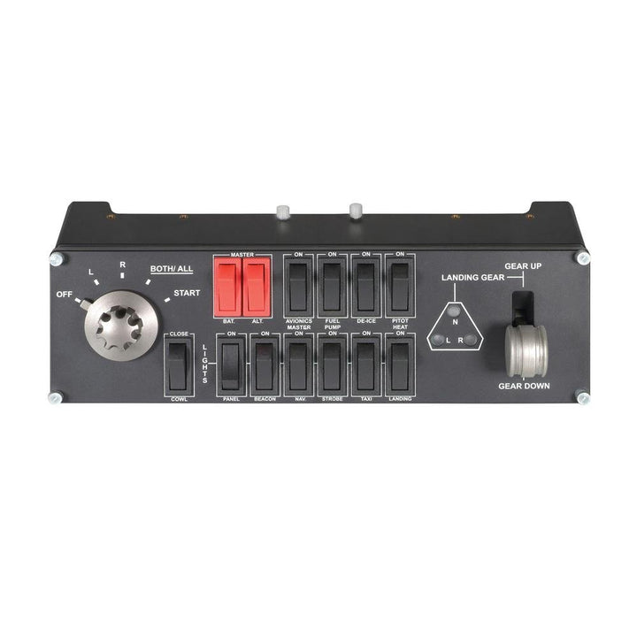 Logitech G Saitek Pro Flight Switch Panel, Simulations-Schalttafel für Flug Simulatoren, LCD-Display