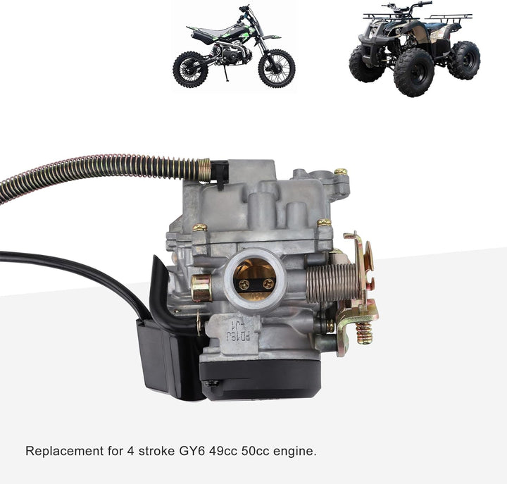 GOOFIT PD18 18mm Vergaser Ersatz für 4 Takt GY6 49cc 50cc Kymco Agility 139qmb 139qmA Mopeds Motor A