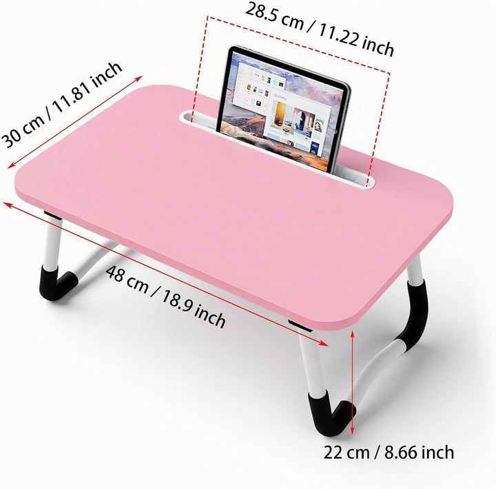Small Laptop Bett Tisch - Laptoptisch 48 x 30 cm als Frühstückstablett, zum Essen, Lesen, Schreiben,