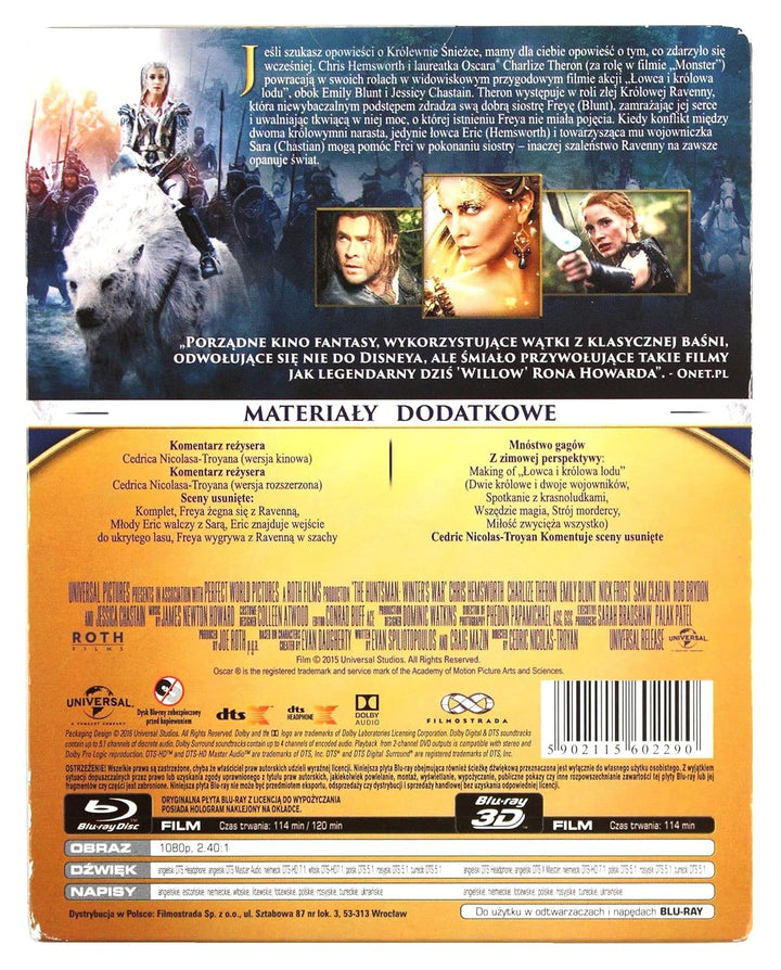 The Huntsman & the Ice Queen [Blu-Ray]+[Blu-Ray 3D] [Region Free] (Deutsche Sprache. Deutsche Untert