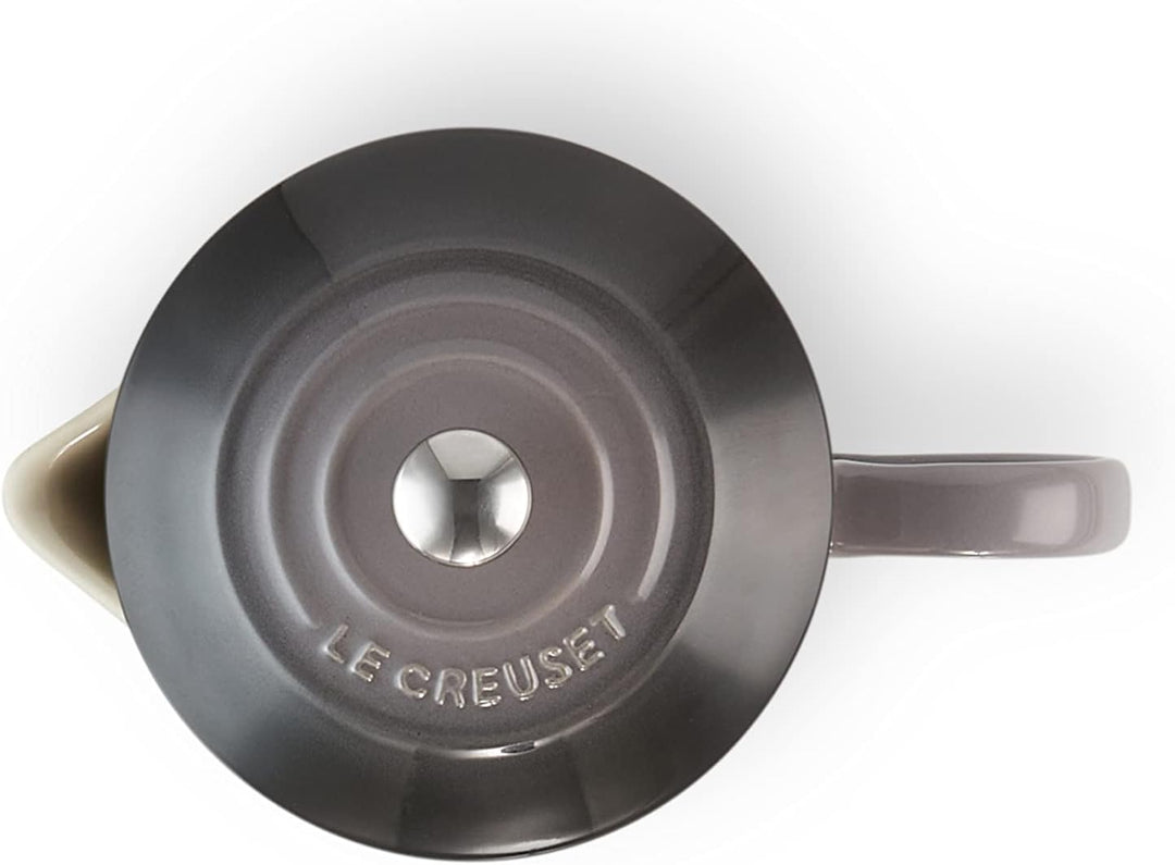 Le Creuset Kaffee-Bereiter/French Press mit Edelstahl-Presseinsatz, 800 ml, Steinzeug, Flint