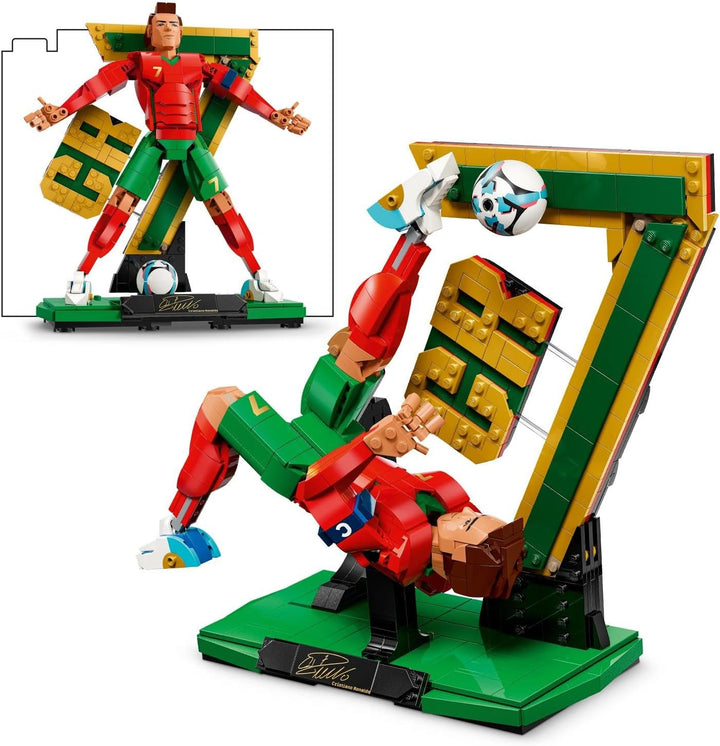 LEGO Editions Cristiano Ronaldo – Fussballlegende Spielzeug - 3D Figuren Modellbau - DIY Kinderzimme