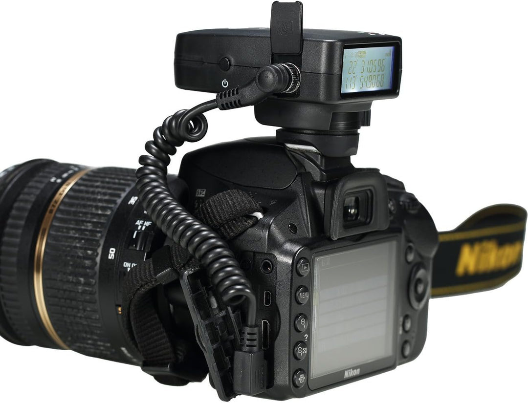 Geotagger GMAX, Kamera GPS Empfänger für Nikon Df, D750, D610, D600, D7200, D7100, D7000, D5500, D53