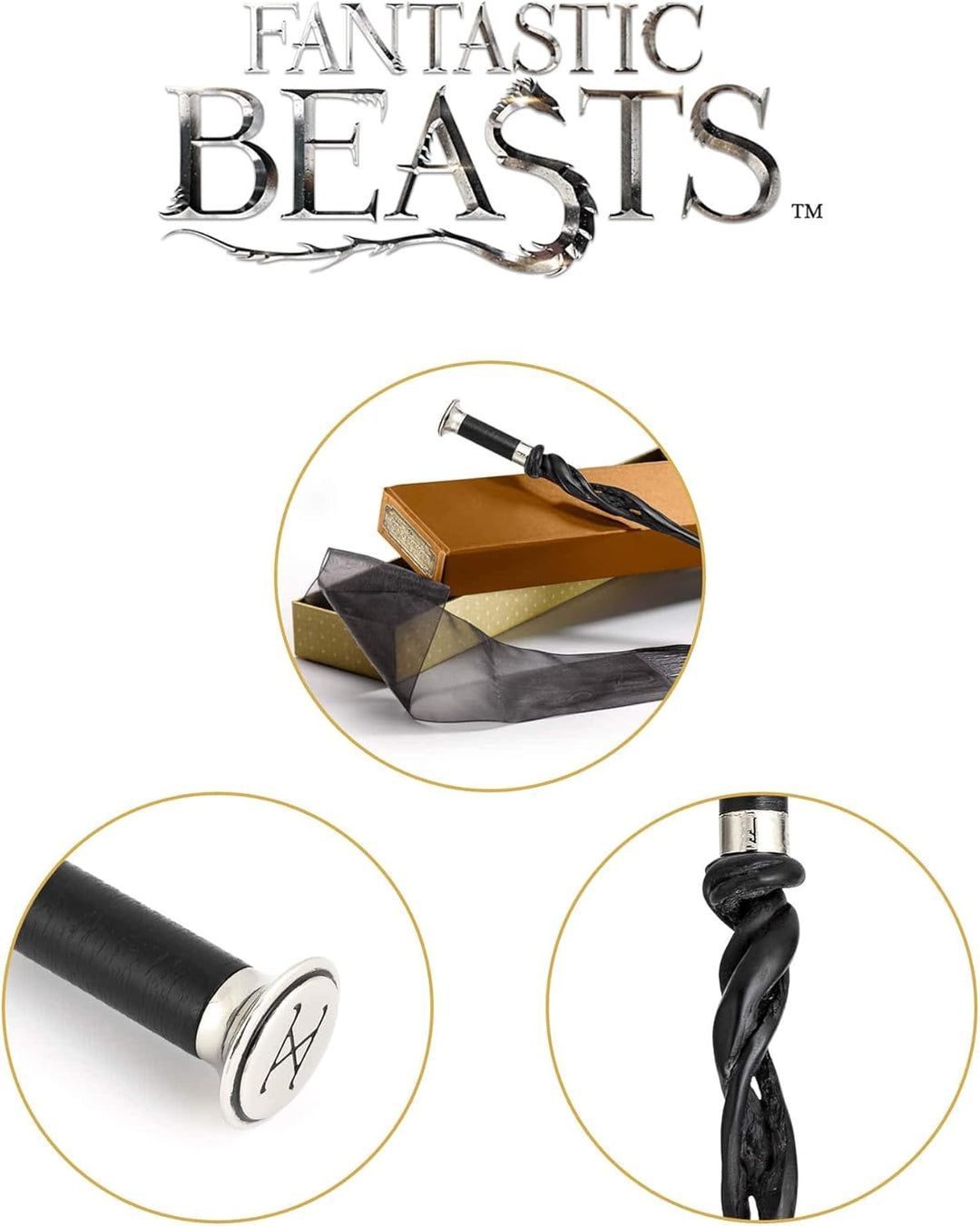 The Noble Collection Fantastic Beasts Dumbledore Wand, 63648, Mehrfarbig, One Size Einzelbett, Einze