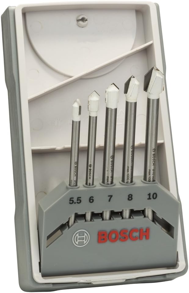 Bosch Accessories Professional 5tlg.Fliesenbohrer Set CYL-9 SoftCeramic (für weiche Keramik Fliesen,