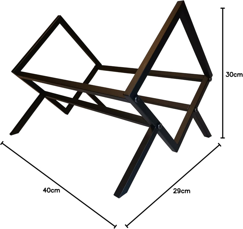 Generisch Celloni Schallplattenständer Metall, Schallplatten Aufbewahrung, Schallplattenregal 40cm b