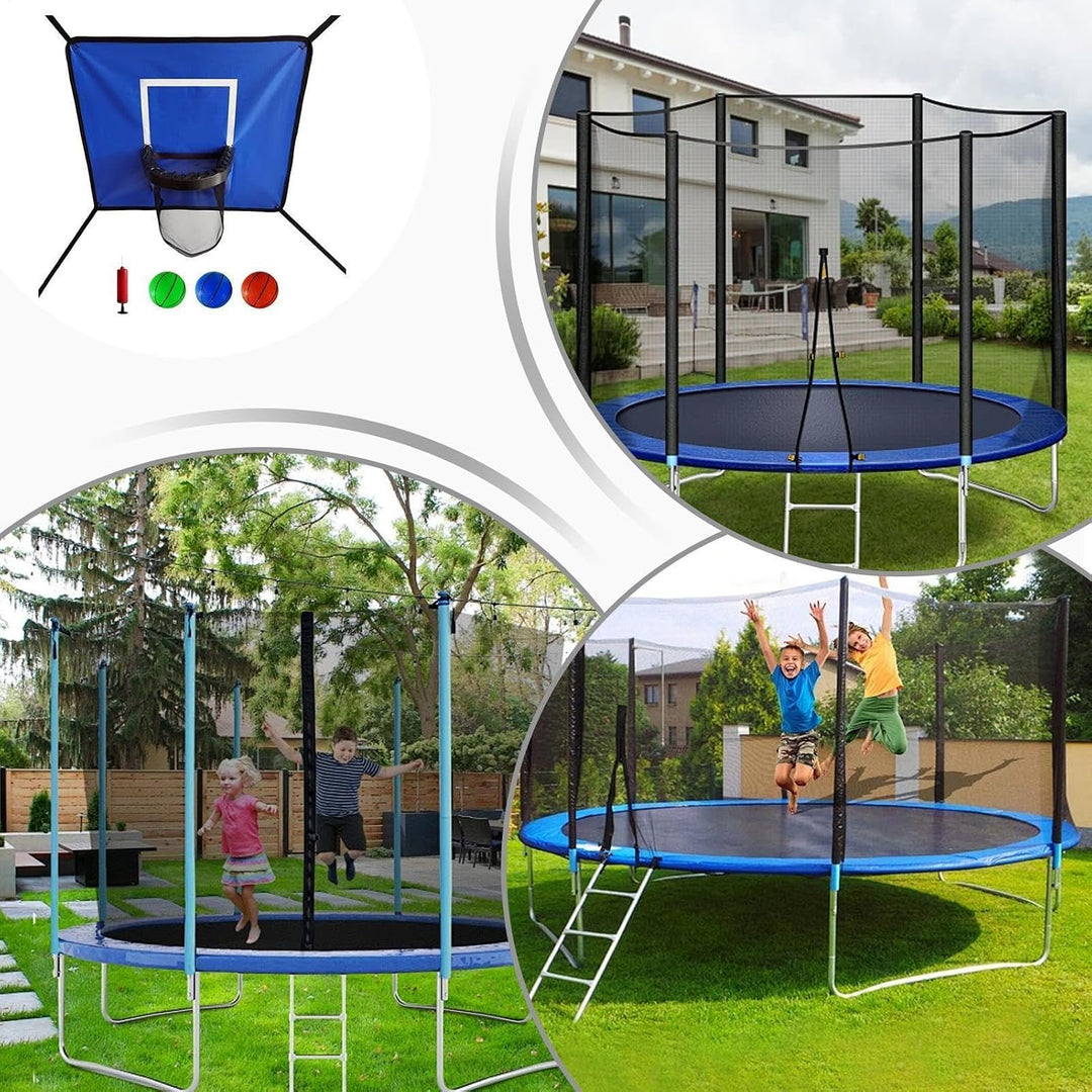 Generisch Trampolin-Basketballkorb | Kinderspielset zum Hüpfen und Dunken | Trampolin Korb Spiel Set