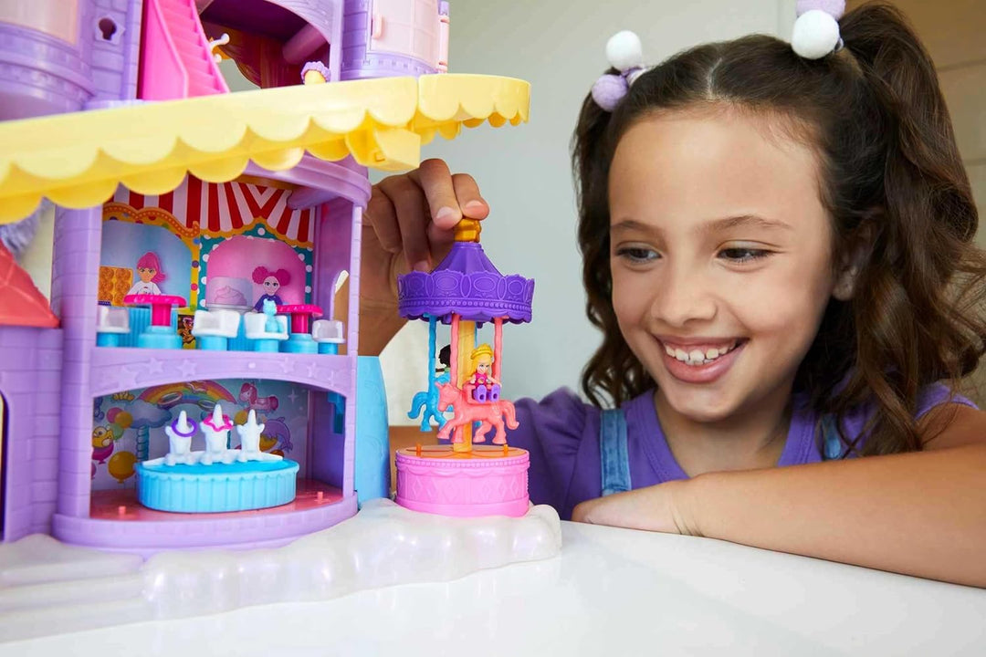 Polly Pocket Pollyville Regenbogen-Einhornspass Freizeitpark