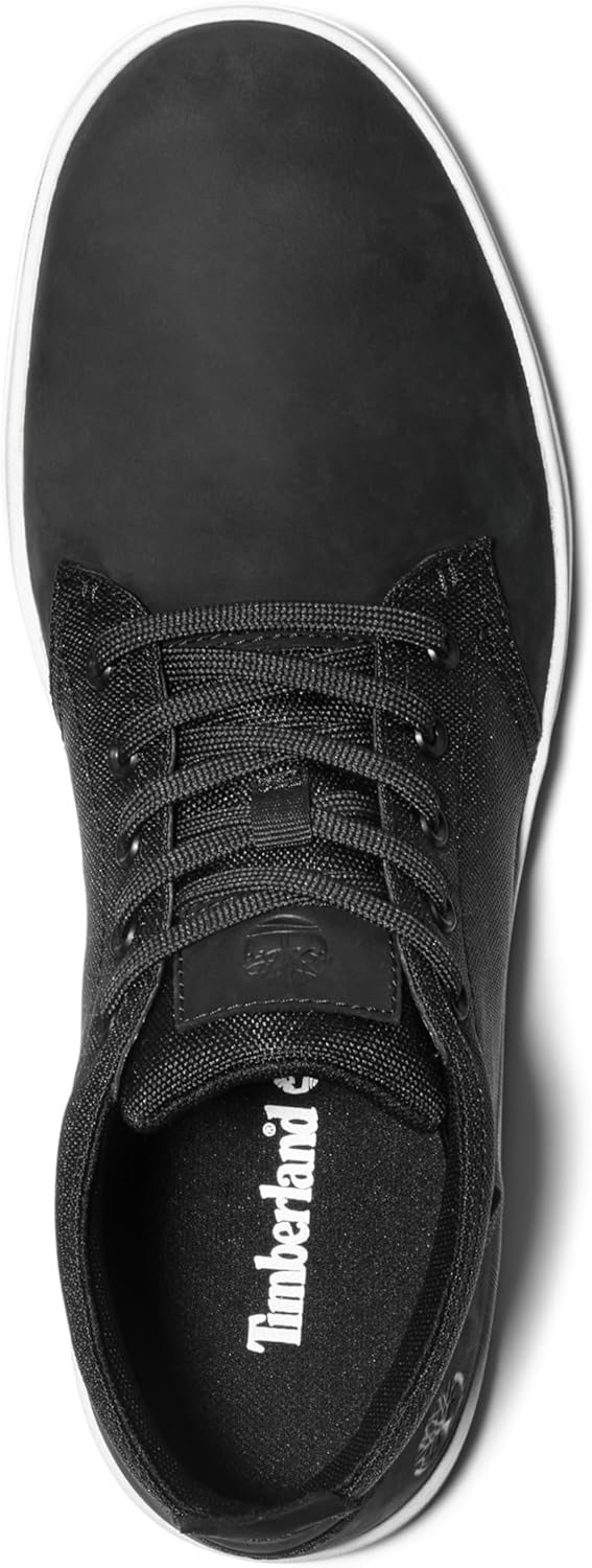 Timberland Herren Davis Square F/L Chukka Trainers and Sneakers Shoes 40 EU Schwarz Black Nubuck, 40