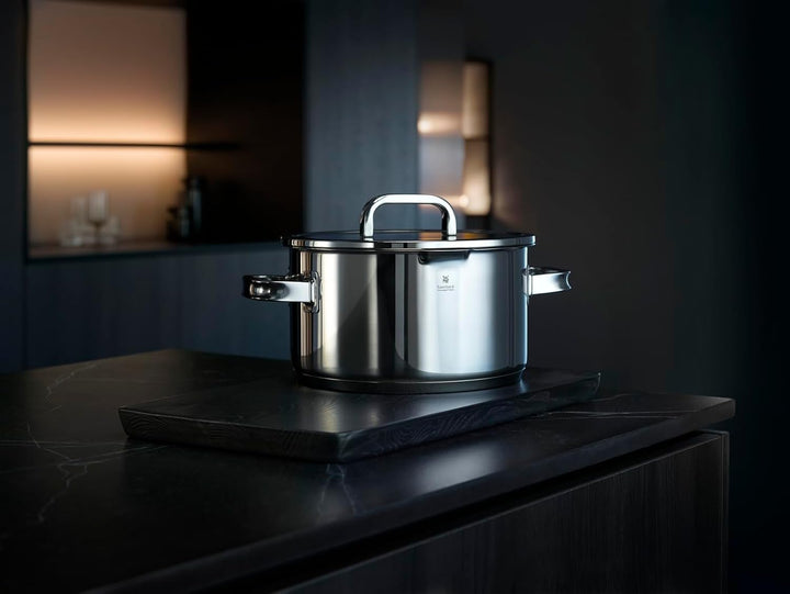 WMF Function 4 Advanced Kochtopf gross 24cm, Glasdeckel, Fleischtopf Induktion 5,7l, Cromargan Edels