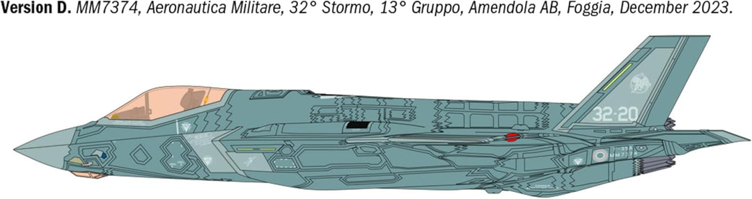 Italeri 2836 1:48 F-35A Lightning II (Beast Mode) - Modellbau, Bausatz, Standmodellbau, Basteln, Hob