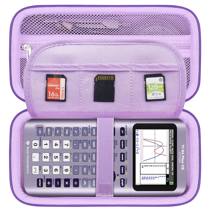 BOVKE Hartschalenkoffer für Texas Instruments TI-84 Plus CE Farbgrafik-Rechner/TI-84 Plus/TI-83 Plus