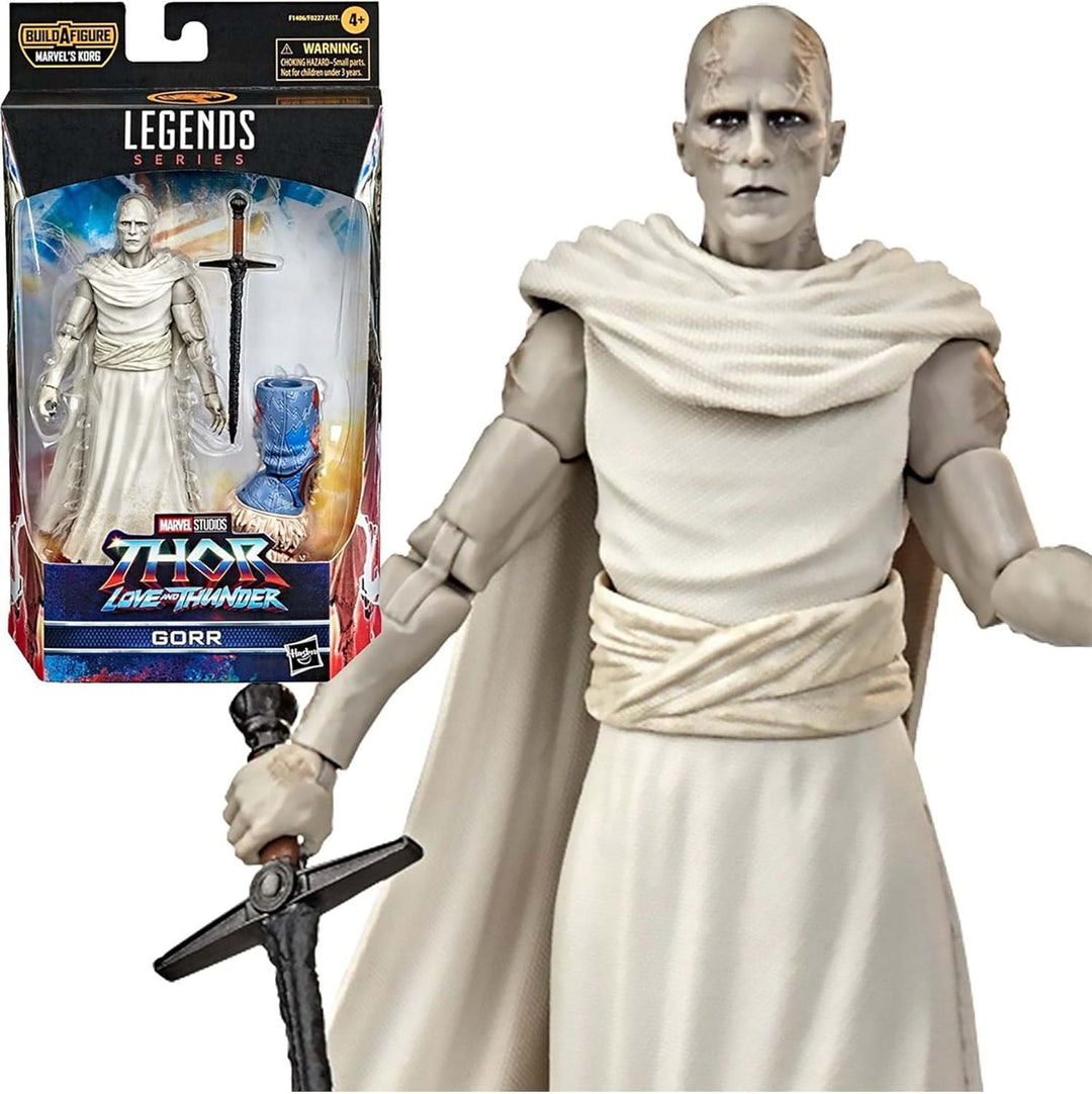 Marvel Hasbro Legends Thor: Love and Thunder 15 cm grosse Gorr Action-Figur zum Sammeln, 3 Accessoir