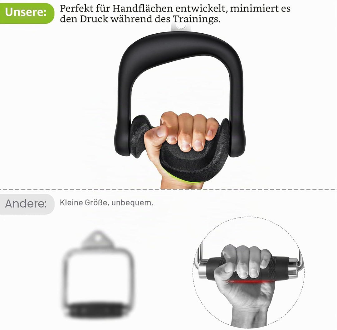BeneLabel Kabelzug Griff, Latzug Handriff Triceps 2er Fitness Seilzug Einhandgriff Ergonomische Gym