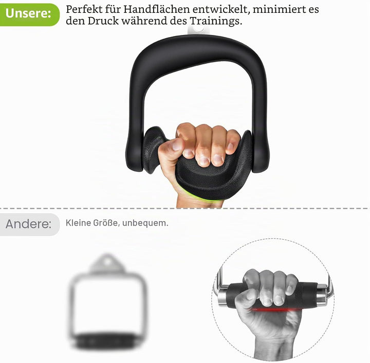 BeneLabel Kabelzug Griff, Latzug Handriff Triceps 2er Fitness Seilzug Einhandgriff Ergonomische Gym