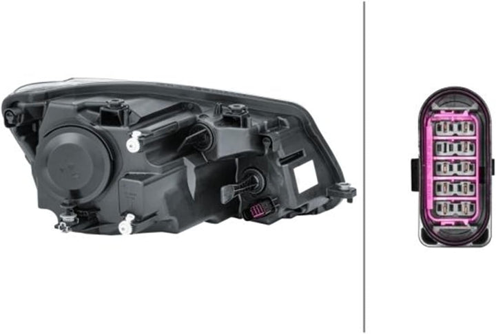 HELLA 1EL 010 551-111 FF-Hauptscheinwerfer - links - für u.a. VW Caddy III Box (2Ka, 2Kh, 2Ca, 2Ch)