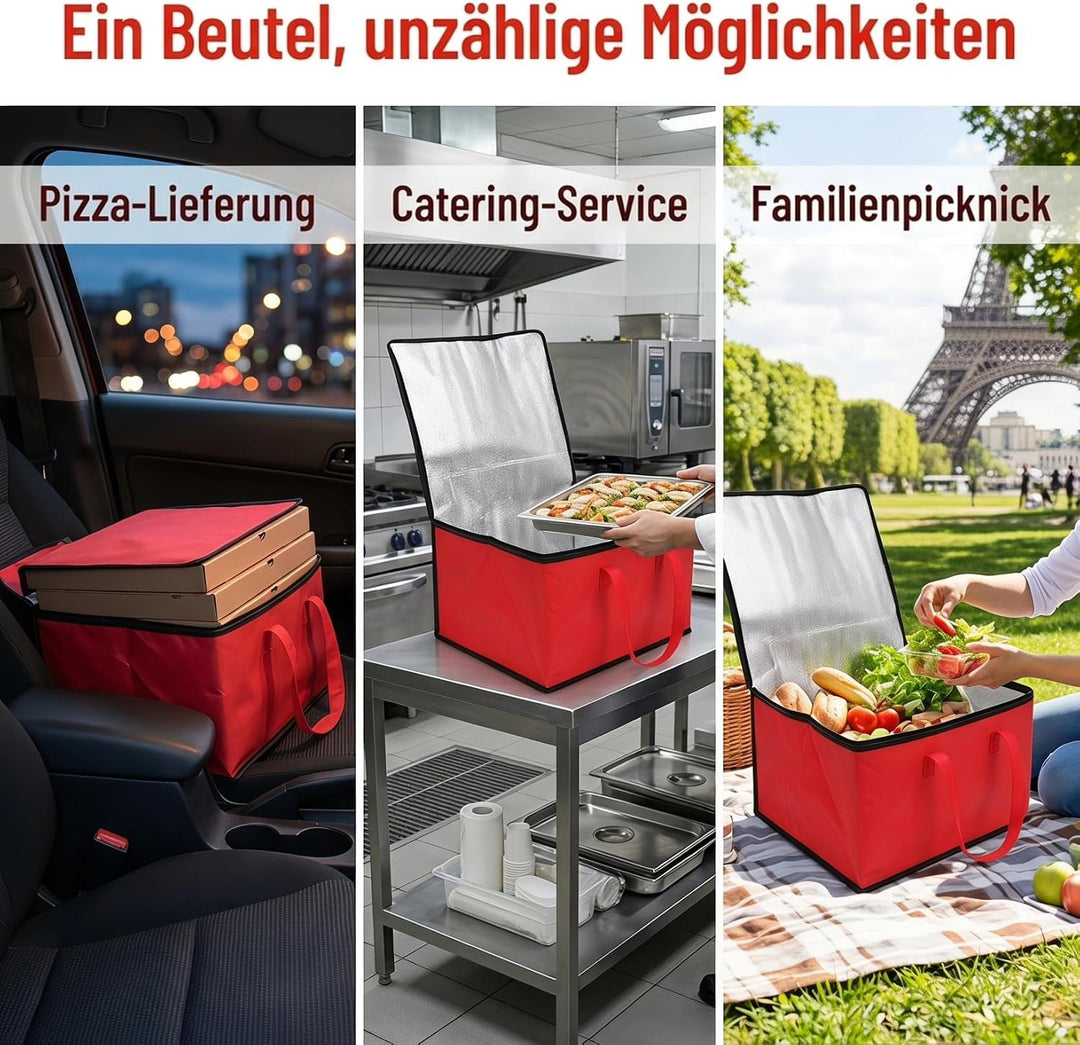 VICASKY Lunchbox mit Kühlakku Kuchen Transportbox Kühlakku Kühlbox für Torten Cooler Bag Electric La