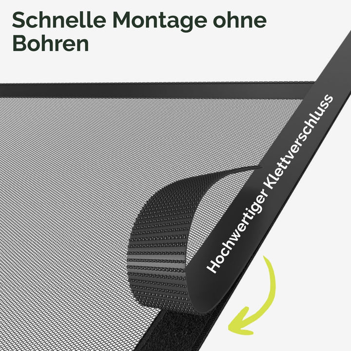 Nematek - Fliegengitter Tür 120x240 cm - hochwertige Fliegengitter Balkontür ohne Bohren - Tür Flieg