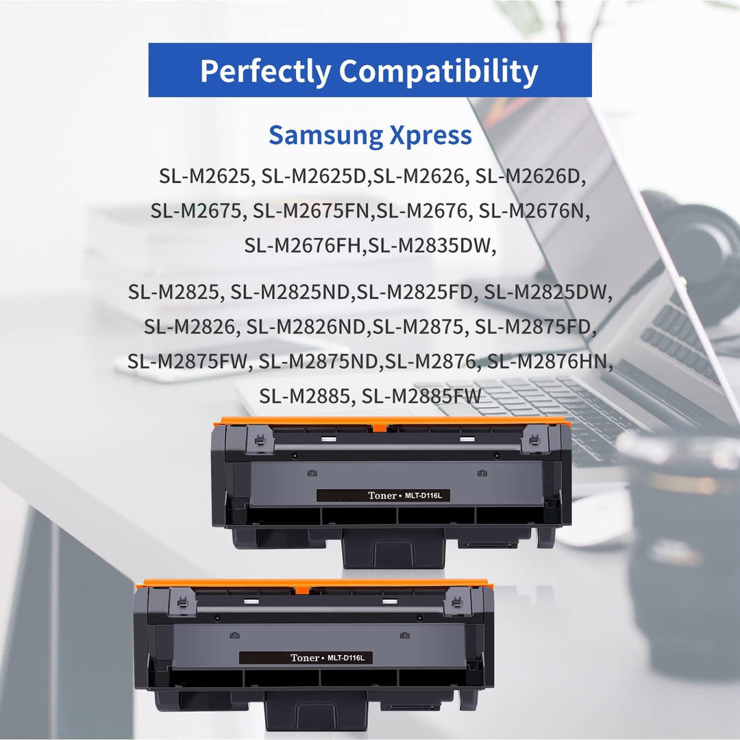 Jhaan D116L Toner Kompatibel für Samsung MLT-D116L Tonerkartusche für Xpress SL M2675FN M2835DW M288