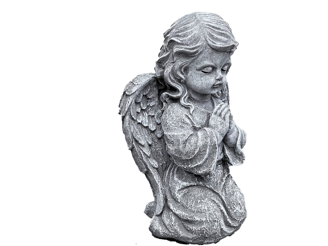 Stone and Style Steinfigur betender Engel kniend Steinguss frostfest wetterfest
