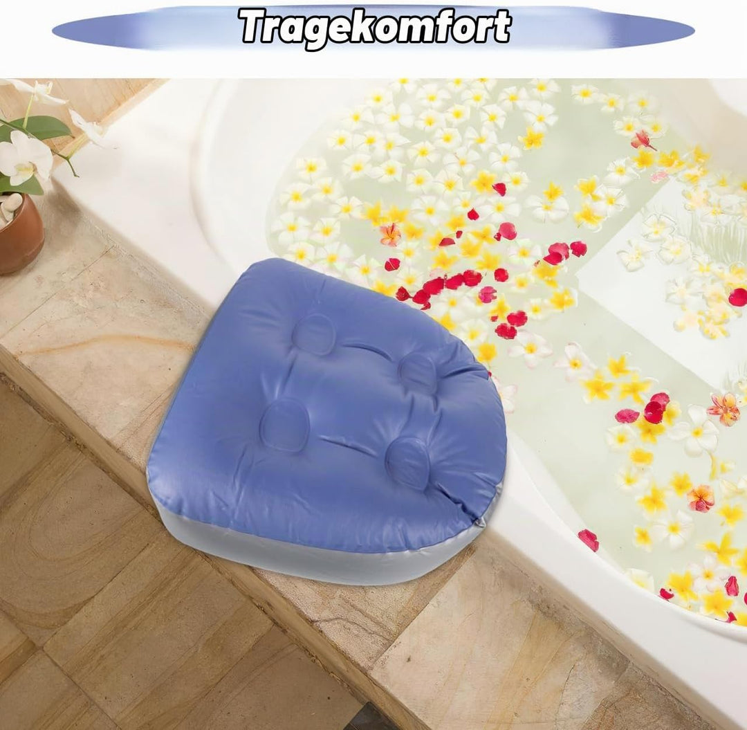 Aufblasbare Badewannensitzkissen 2 Stück Mit Saugnäpfen rutschfest Verdickt Komfortabel Für Spa Und