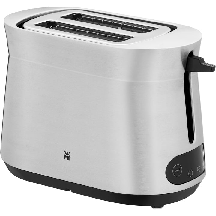 WMF Kineo Toaster Edelstahl, Doppelschlitz Toaster mit Brötchenaufsatz, 2 Scheiben, 10 Bräunungsstuf