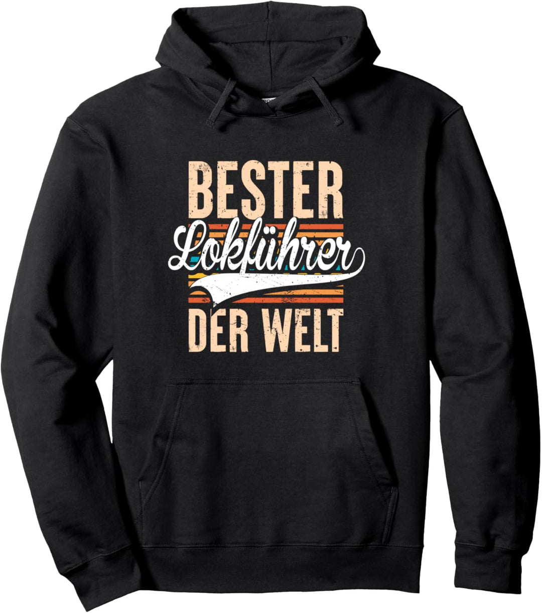 Bester Lokführer Der Welt Zugführer Modelleisenbahn Retro Pullover Hoodie