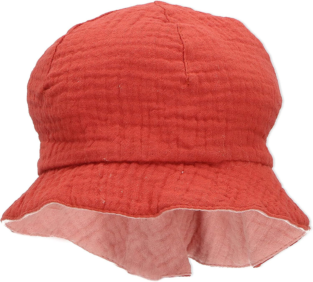 Sterntaler Mädchen Sonnenhut Zum Wenden Red Hut 45 zartrosa, 45 zartrosa