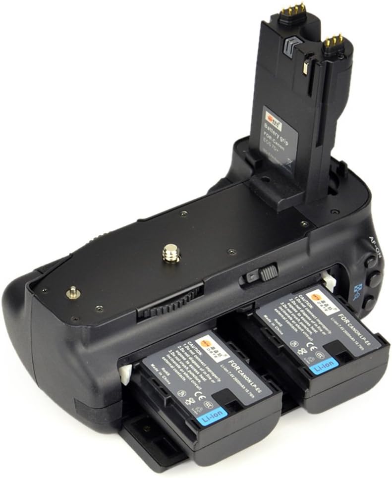 DSTE® Infrarot Fernbedienung Batterie Griff für Canon EOS 7D DSLR Digital Kamera als BG-E7 mit (2 pa