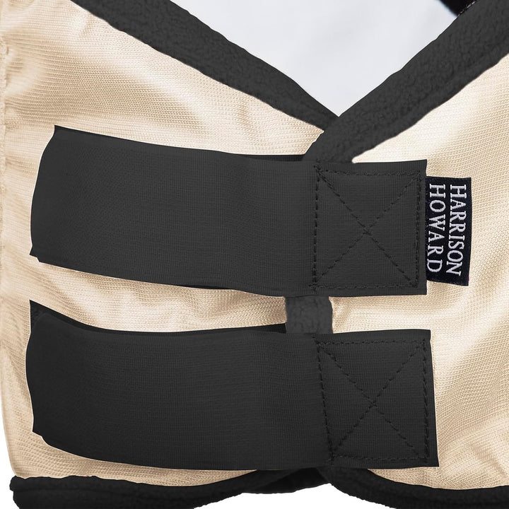 Harrison Howard CareMaster Pro Leuchtendes Pferde Fliegenmaske Standard mit UV-Schutzohren für Pferd