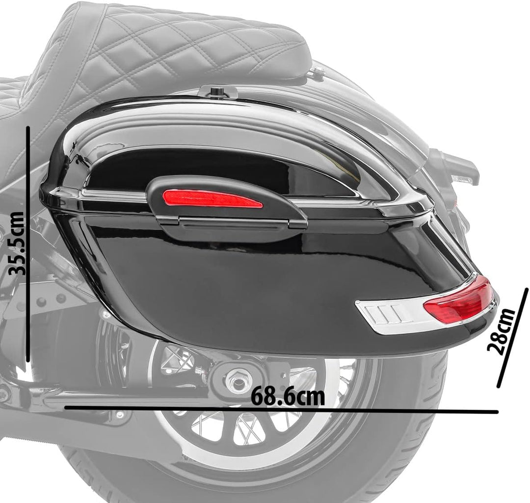 Seitenkoffer Delaware 33l für Chopper/Custombike CustomSport CB43361