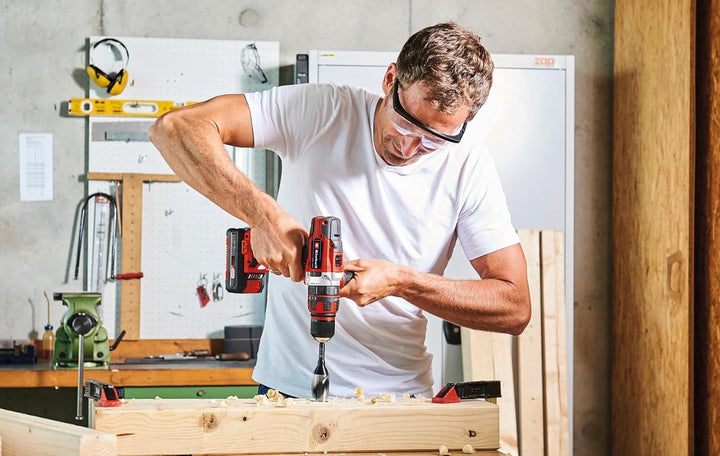 Einhell Power X-Change Akku-Werkzeug-Set (Akku-Winkelschleifer TE-AG 18/115-2 Li, Akku-Schlagbohrsch