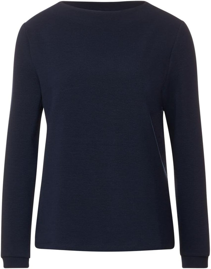 Street One Damen Langarmshirt, Deep Blue