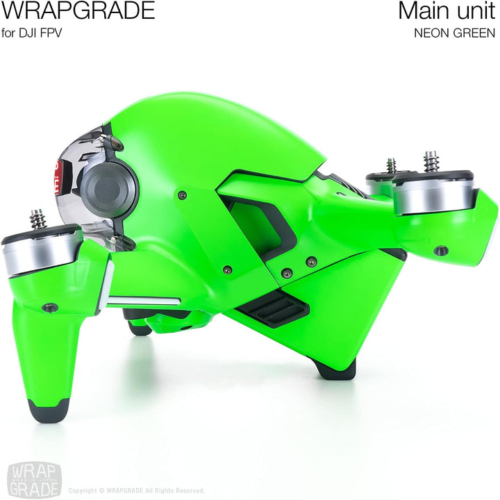 WRAPGRADE Skin Kompatibel mit DJI FPV (NEON Green)