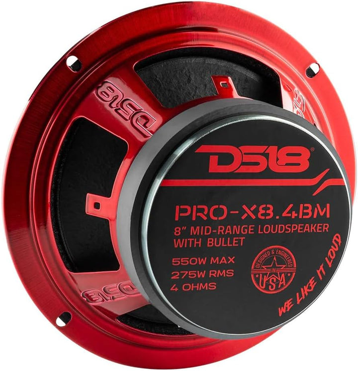 KIT Set FÜR DS 18 PRO-X8.4BM 1 Mitteltöner 20 cm 200 mm 8" Durchmesser, 275 Watt rms und 550 Watt ma