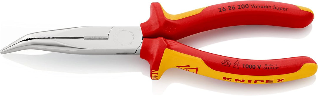 KNIPEX ErgoStrip Universal-Abmantelungswerkzeug (135 mm) 16 95 01 SB &amp; Flachrundzange mit Schneide (