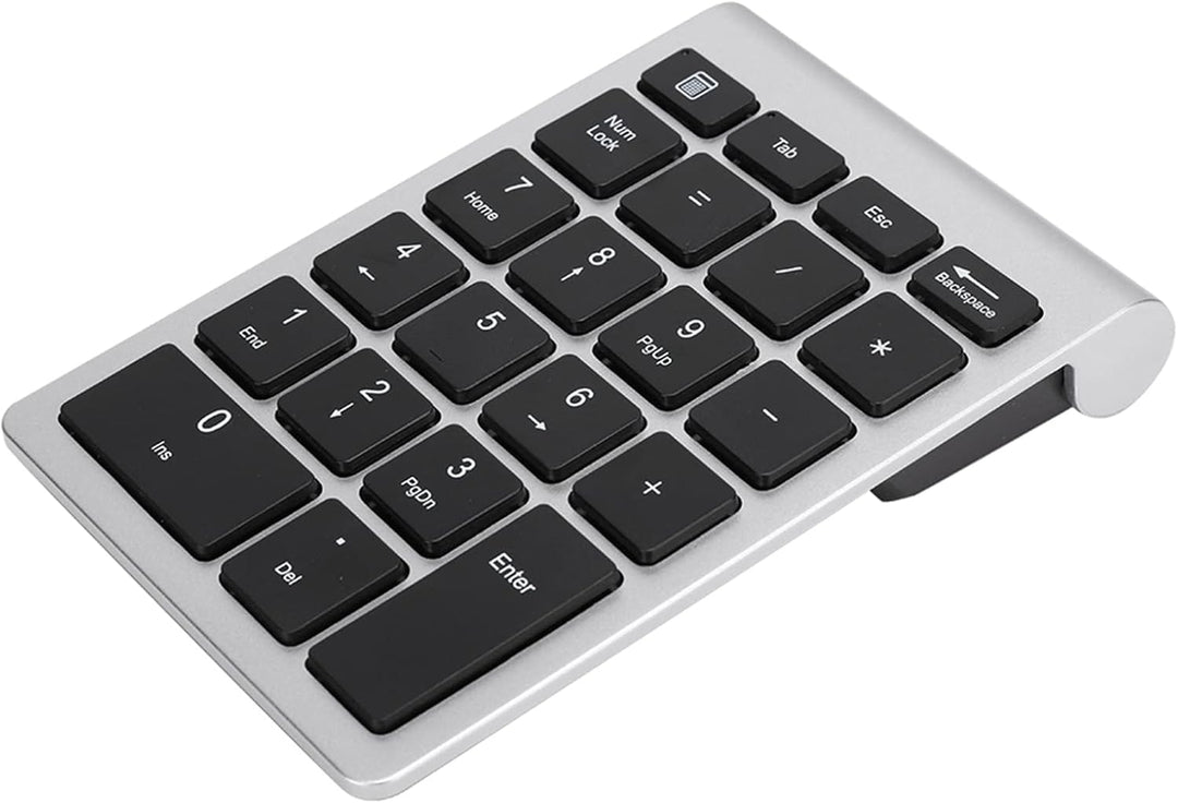 Zunate Drahtloser Nummernblock, 22 Tasten Ziffernblock mit USB-Empfänger Tragbare 2,4-G-Numpad-Tasta