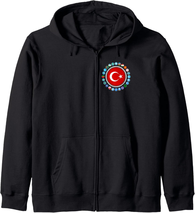 Türkei Flagge,Türkiye bayrak,Turkey flag. Kapuzenjacke