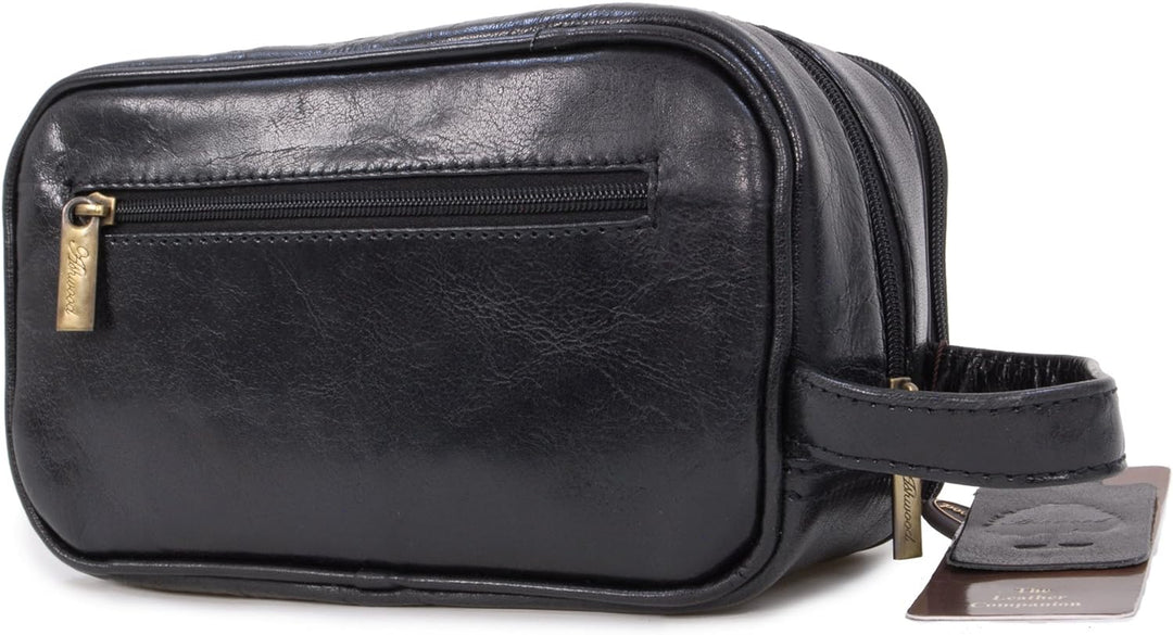 ASHWOOD - Leder - Wäschetasche/Rasierentasche Chelsea - Schwarz, Schwarz