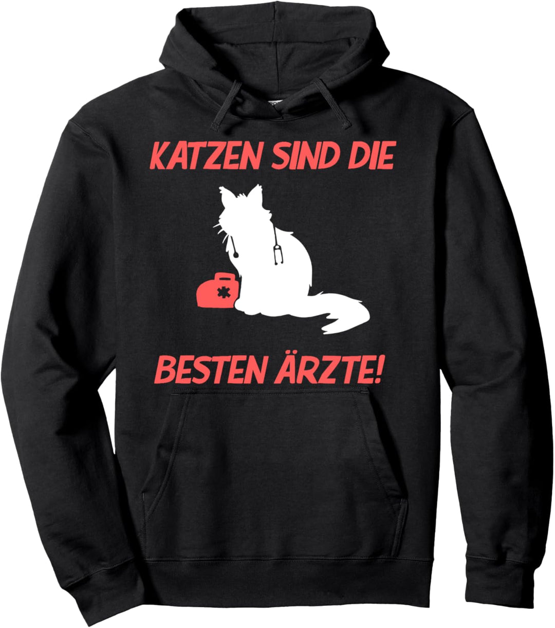 Katzen niedliche Katze Arzt Ärzte Haustier Kätzchen Geschenk Pullover Hoodie