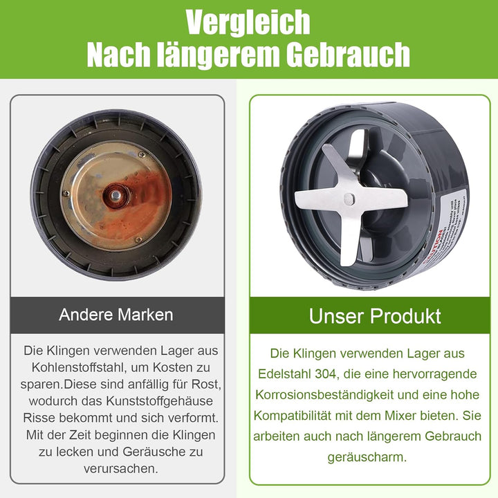 Ersatz Entsafter Klinge Ausgestattet mit einem Silikon-O-Ring für Original Nutribullet 600 w/900 w P